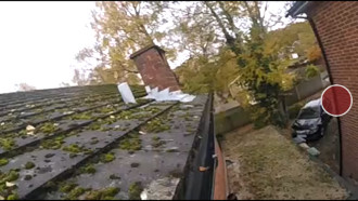 After gutter cleaning